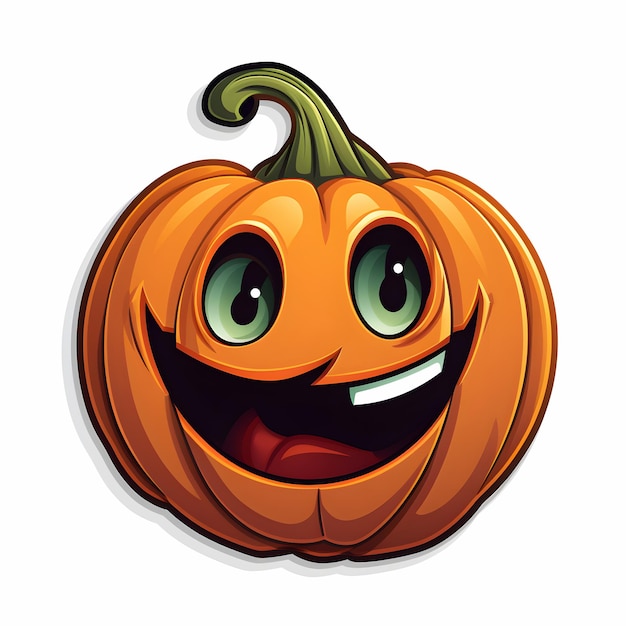 Spooktacular Smiles Halloween Caricature Pumpkin