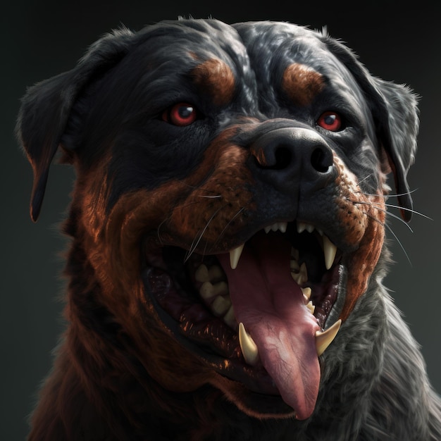 Spooky Demonic Rottweiler Avatar