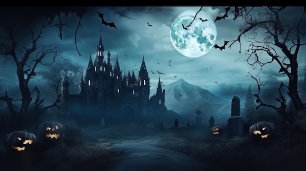 Spooky Halloween background