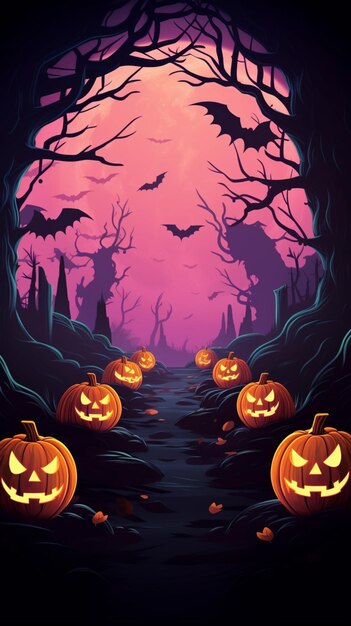 Spooky halloween background