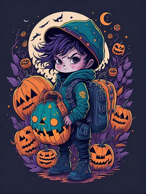 Spooky Halloween Fun Kids' TShirt Collection