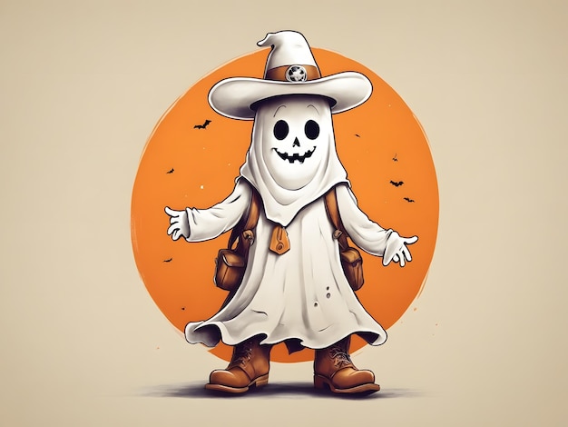 Spooky Halloween ghost