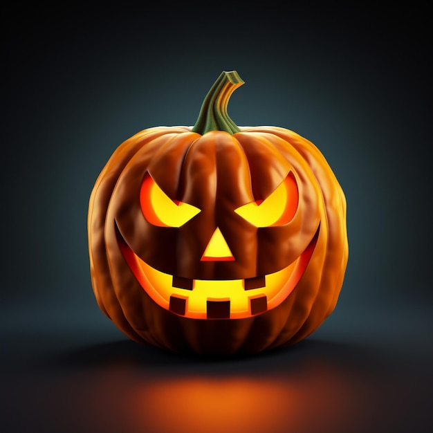 Spooky halloween pumpkin background