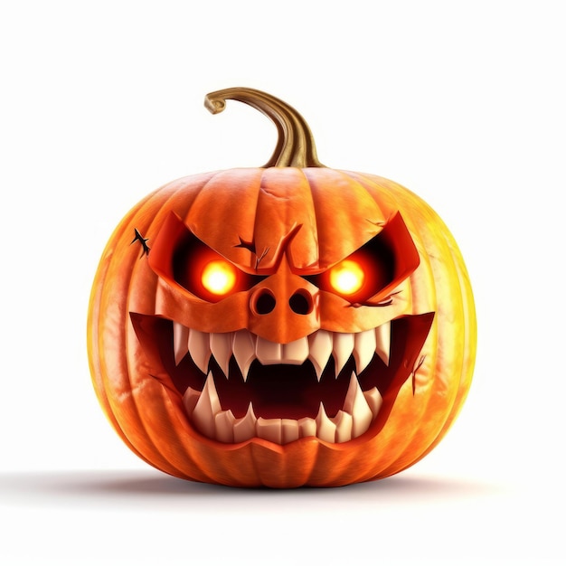 Spooky Halloween Pumpkin Exquisite Scary Cartoon Clipart in Magnificent Detail HD UltraDetailed