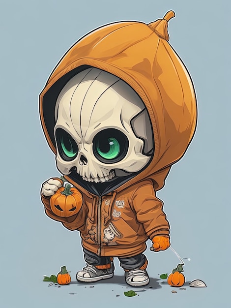 Spooky Halloween TShirt Designs Cute Skulls Pumpkin Hoodies and Adorable Ghost Stickers