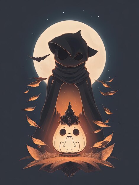 Fall Ghost Sticker for iOS & Android