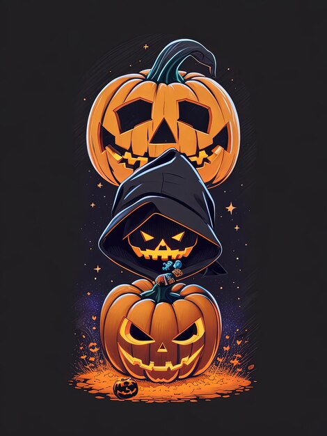 Spooky Halloween TShirt Designs Cute Skulls Pumpkin Hoodies and Adorable Ghost Stickers