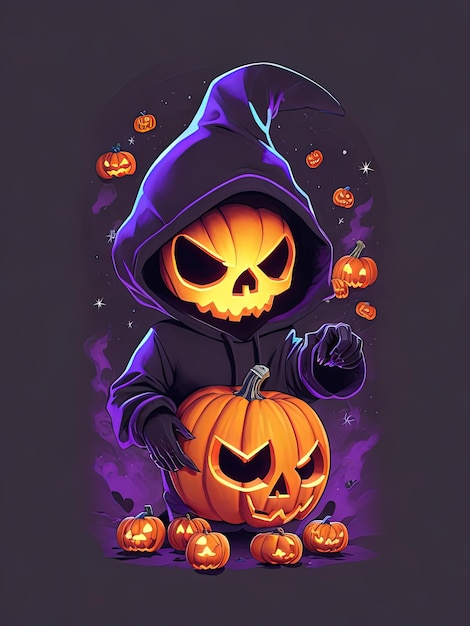 Spooky Halloween TShirt Designs Cute Skulls Pumpkin Hoodies and Adorable Ghost Stickers