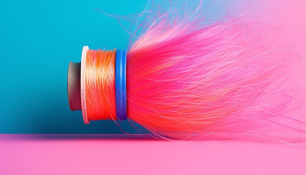 spool of colorful yarn generative ai