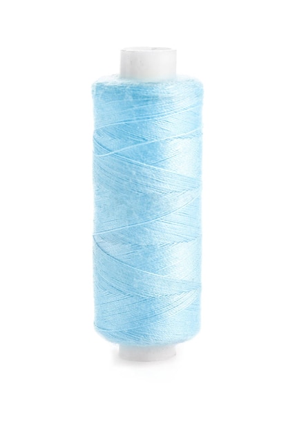 Spool of sewing thread on white background