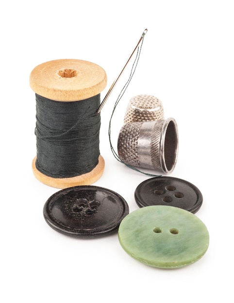 Spool of thread with needle