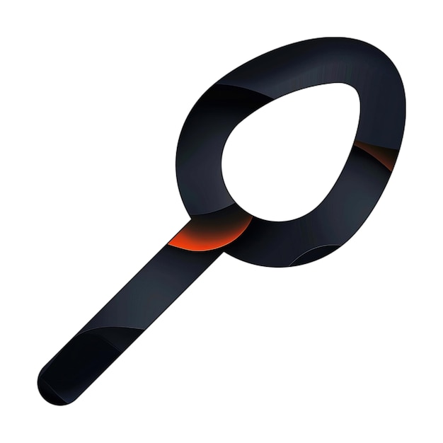 spoon icon dark black orange waves texture