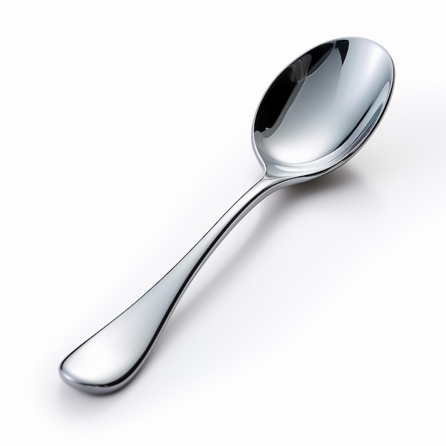 Spoon with white background high quality ultra hd