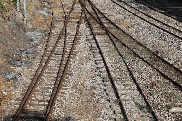 Spoorweg trein vrachtwagen