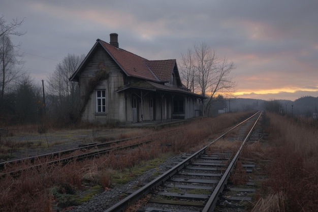 spoorwegstationtreinreisconcept