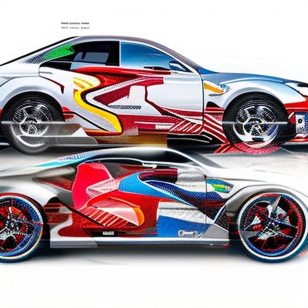 sport auto sticker wrap ontwerp vector