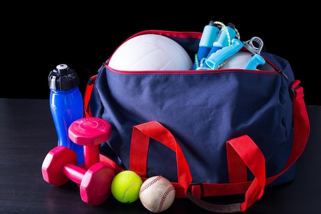 Photo sport bag for packing your exercise item