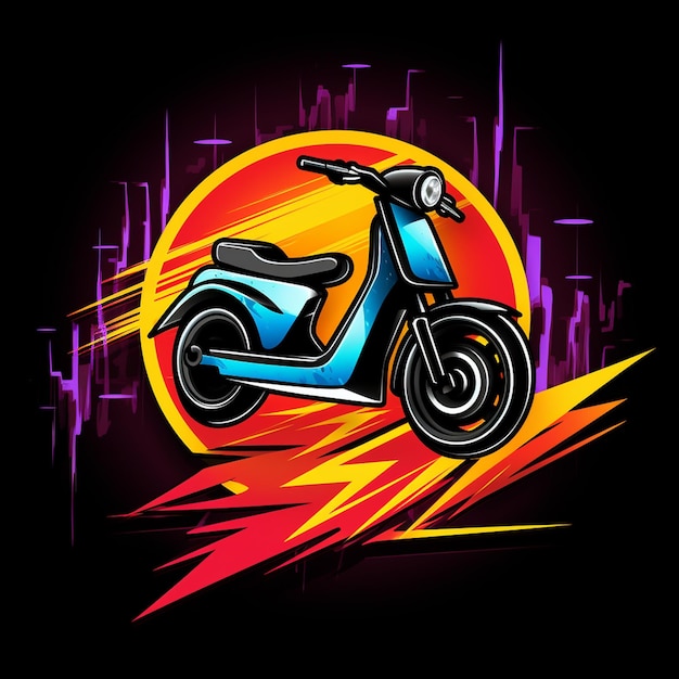 A sport bike t shirt design