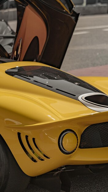 Sport car close view