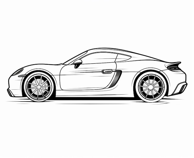 Photo sport car coloring page for kids transportation coloring pages printables car