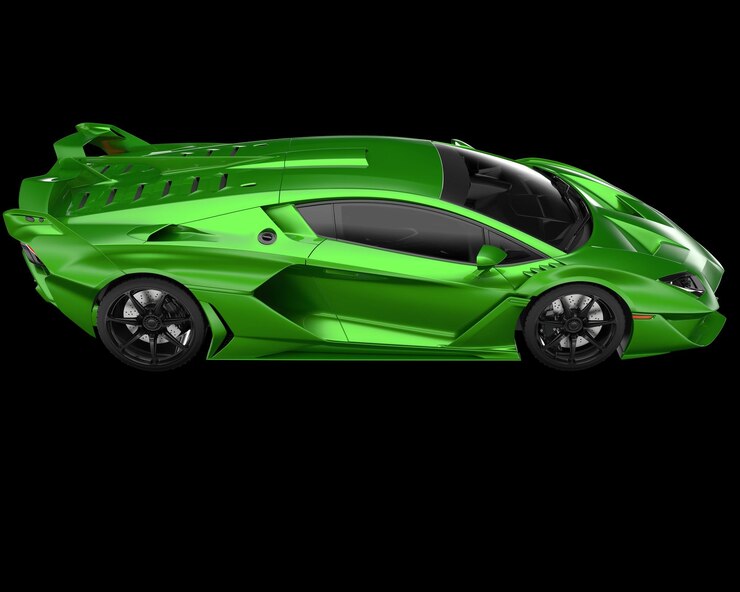 Фотография спортивный автомобиль, изолированные на фоне 3d рендеринга иллюстрации