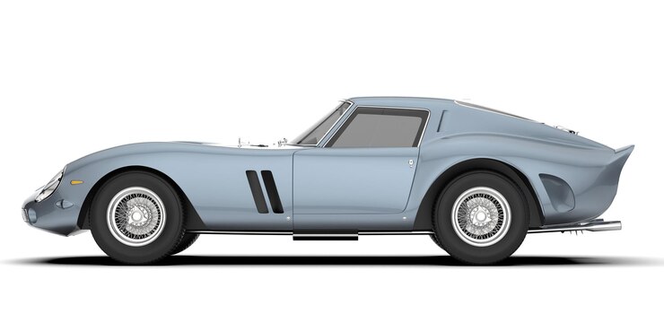 Photo sport car isolated on background 3d rendering illustration