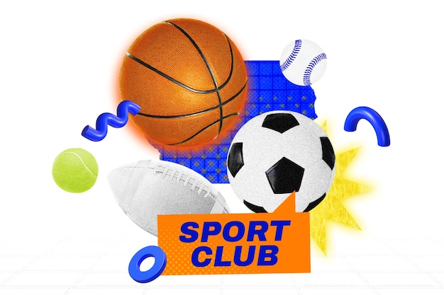 sport club png collage remix transparent background