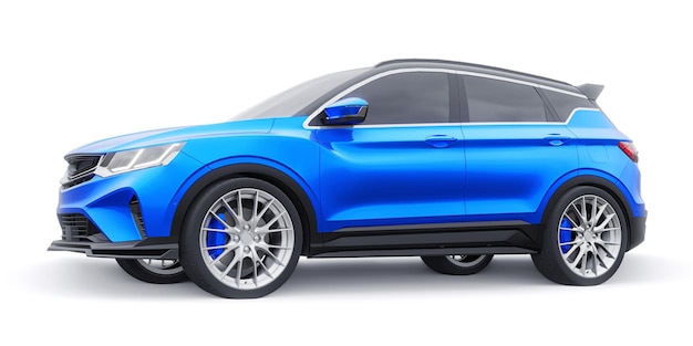 Sport compacte auto SUV 3d render illustrration