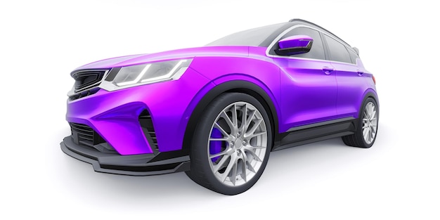 Sport compacte auto SUV 3d render illustrration