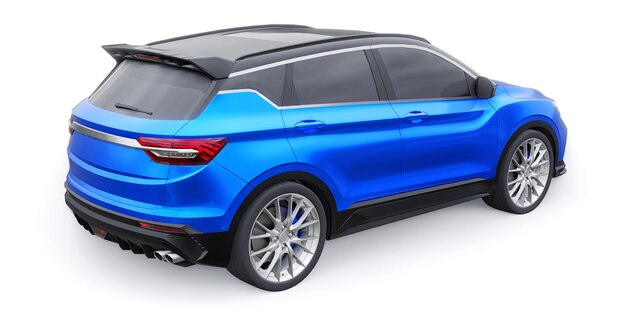 Sport compacte auto SUV 3d render illustrration