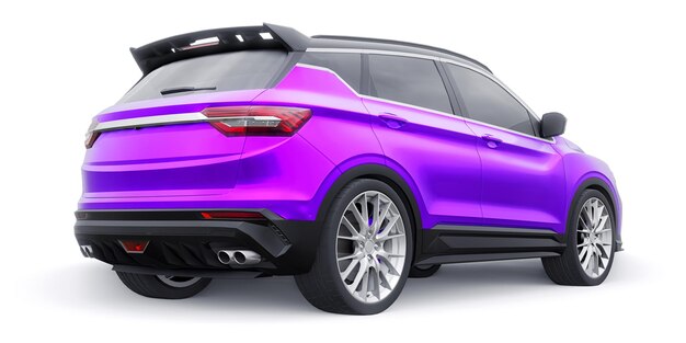 Sport compacte auto SUV 3d render illustrration