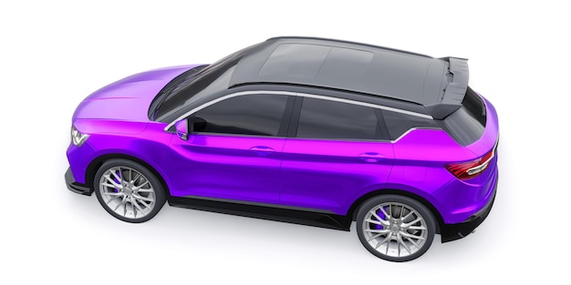 Sport compacte auto SUV 3d render illustrration