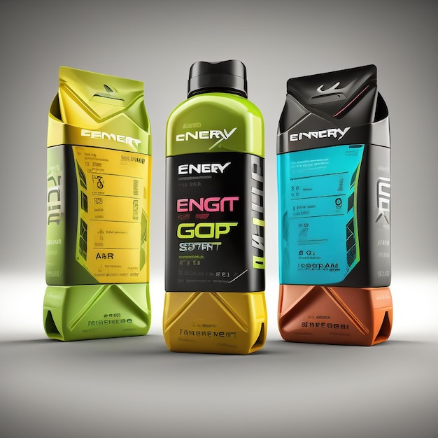 Sport energy gel package HD