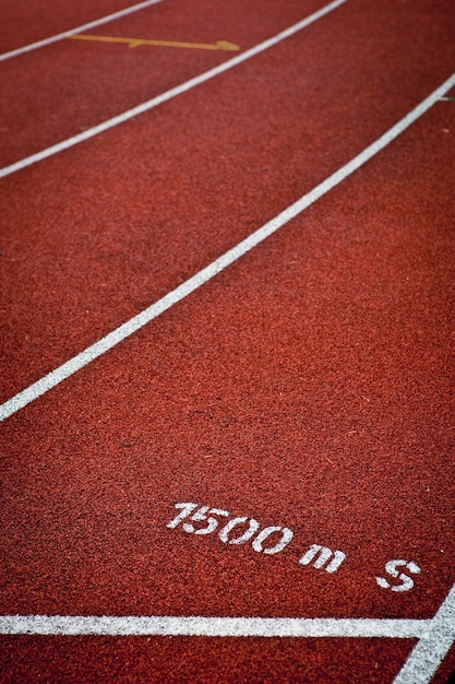Sport grounds concept Athletics Track Lane Numbers