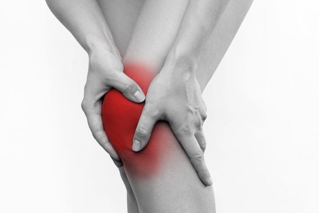 Sport injury sore knee joint dislocated knee