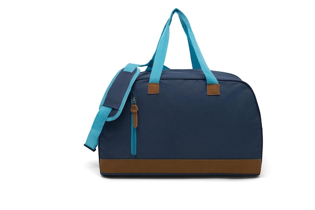 Sport nylon crossbody schouderband tas duffle gym reis tas geïsoleerd op witte achtergrond