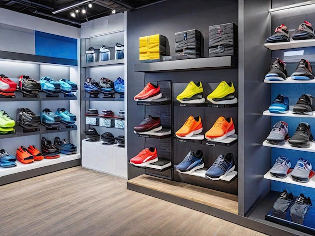 Sport Product Showcase In Showroom