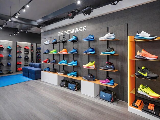 Sport Product Showcase In Showroom