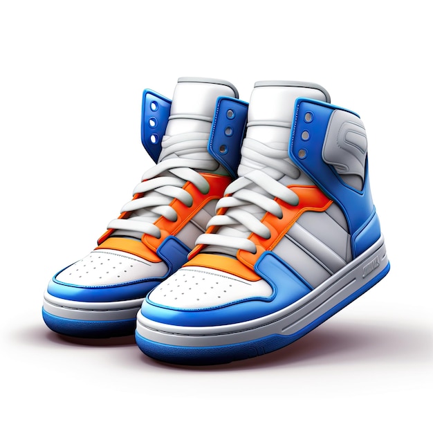 Sport Running shoes Sneakers mockup 3d illustration 3d rendering