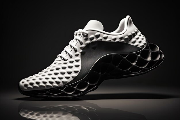 Photo sport running shoes sneakers mockup 3d illustration 3d rendering