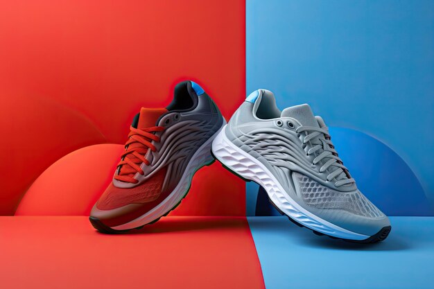 Sport Running shoes Sneakers mockup 3d illustration 3d rendering