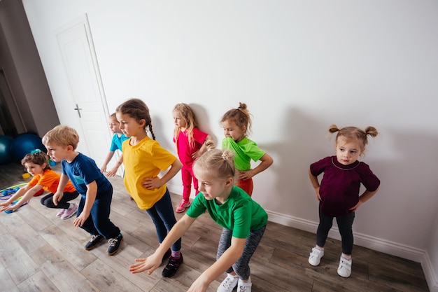 Sport time at the daycare or kindergarten