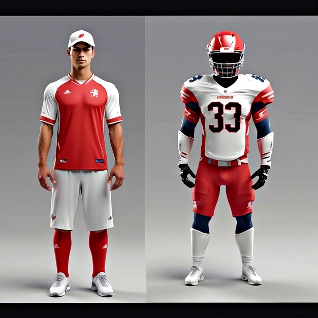 Photo sport uniforms mockup