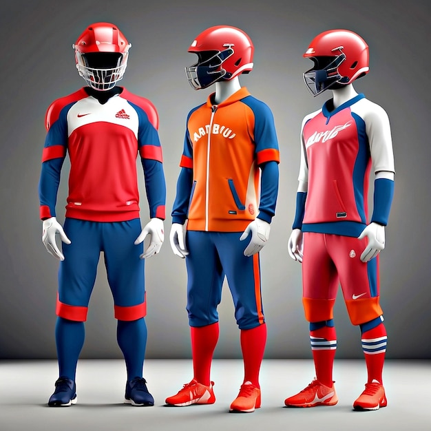 sport uniforms mockup