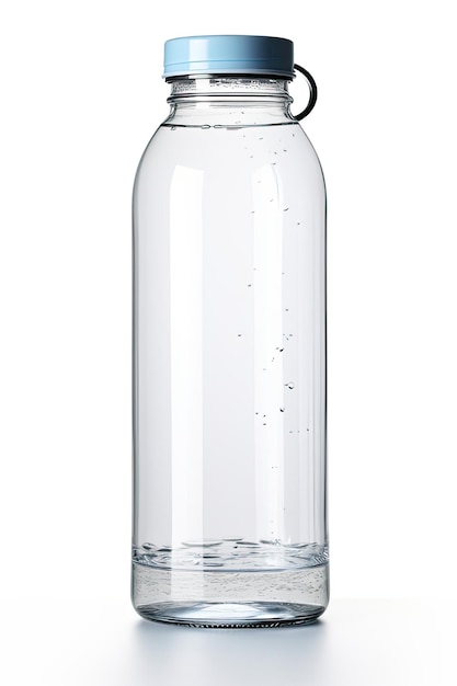 Sport Water Bottle with Glass Container and Metal Top Clean Liquid Drink for Sports Sporting