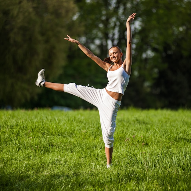 Sport woman training