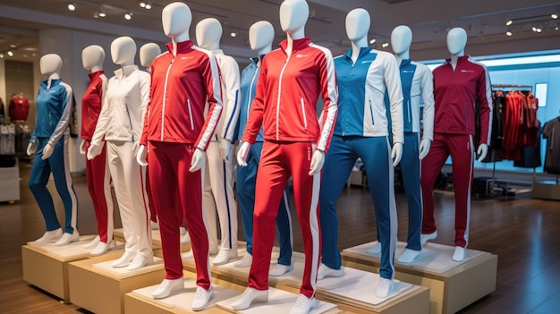 Foto sportkleding op mannequins