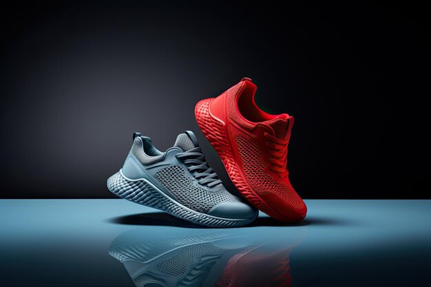 Sportloop schoenen Sneakers mockup 3d illustratie 3d rendering