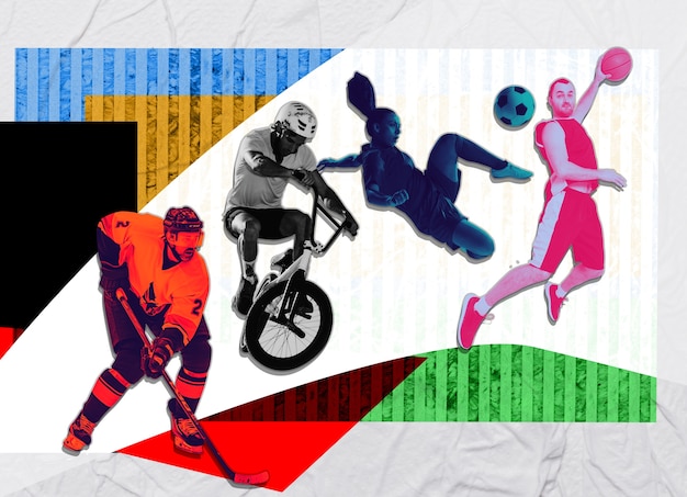 Sports  abstract collage