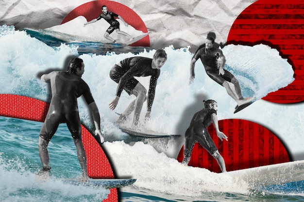 Sports  abstract collage
